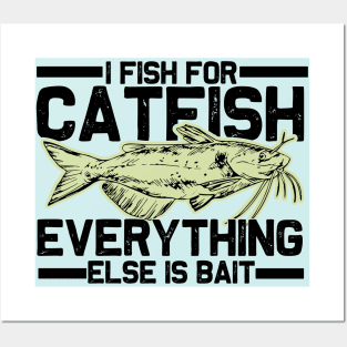 funny catfish Posters and Art